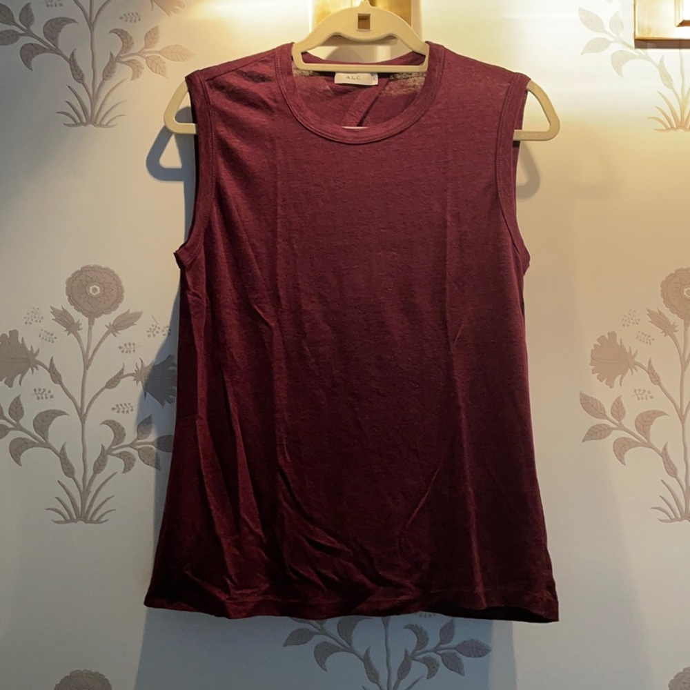 ALC linen sleeveless top, size S
